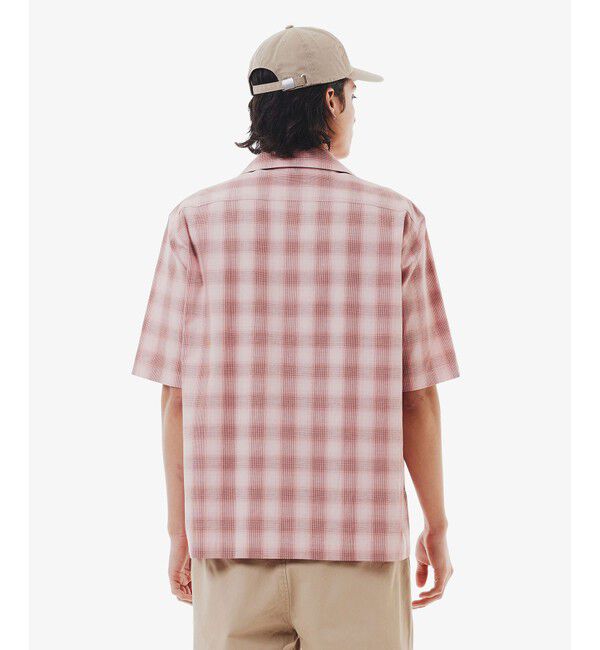 LACOSTE「リネンブレンドオープンカラーオンブレチェックシャツ」|シャツ・ブラウス|