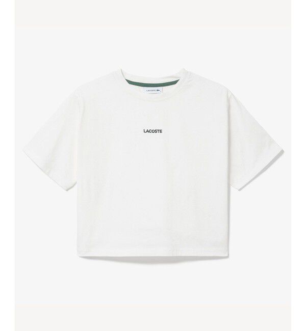 LACOSTE「ワイド＆ショートネームステッチTシャツ」|Tシャツ・カットソー|