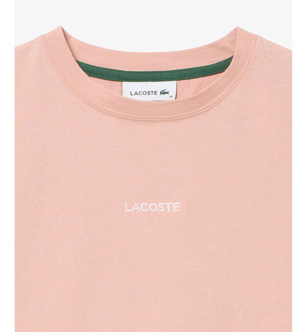 LACOSTE「ワイド＆ショートネームステッチTシャツ」|Tシャツ・カットソー|