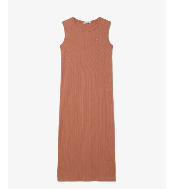 LACOSTE「ノースリーブリブニットドレス」|ワンピース|