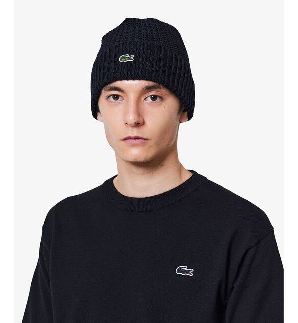 LACOSTE「3色混合メランジェニットTシャツ」|Tシャツ・カットソー|