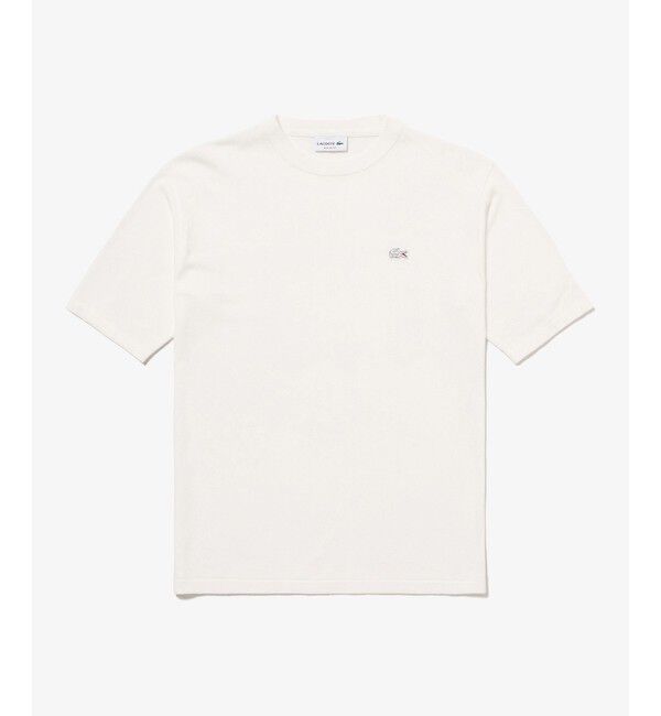 LACOSTE「3色混合メランジェニットTシャツ」|Tシャツ・カットソー|