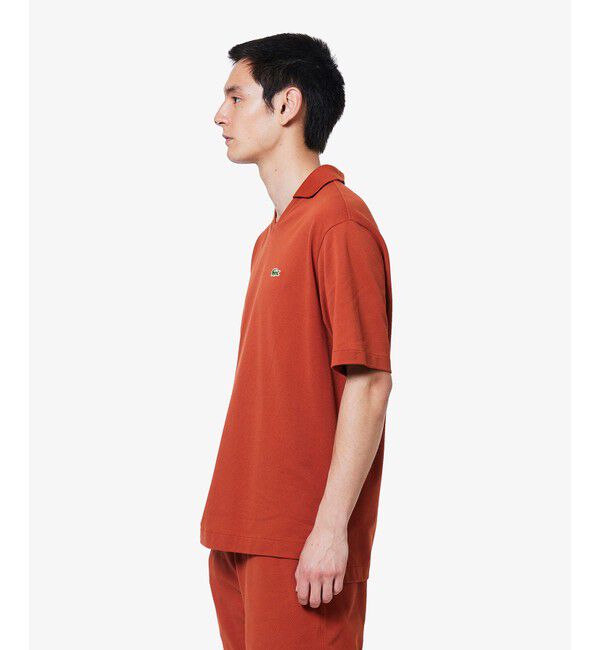 LACOSTE「L.12.12アレンジ スキッパーネックポロシャツ」|ポロシャツ|