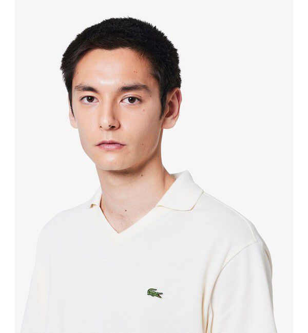 LACOSTE「L.12.12アレンジ スキッパーネックポロシャツ」|ポロシャツ|