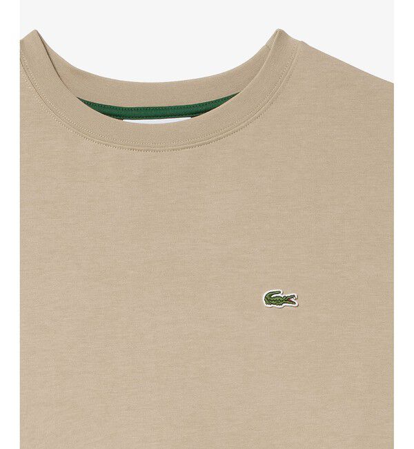 LACOSTE「ティアード切り替え コットンドレス マキシ丈 ワンピース」|ワンピース|