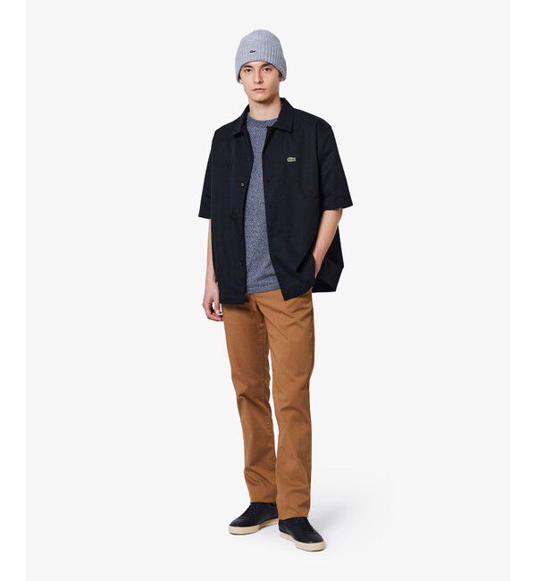 LACOSTE「シルクブレンドオープンカラーシャツ」|シャツ・ブラウス|
