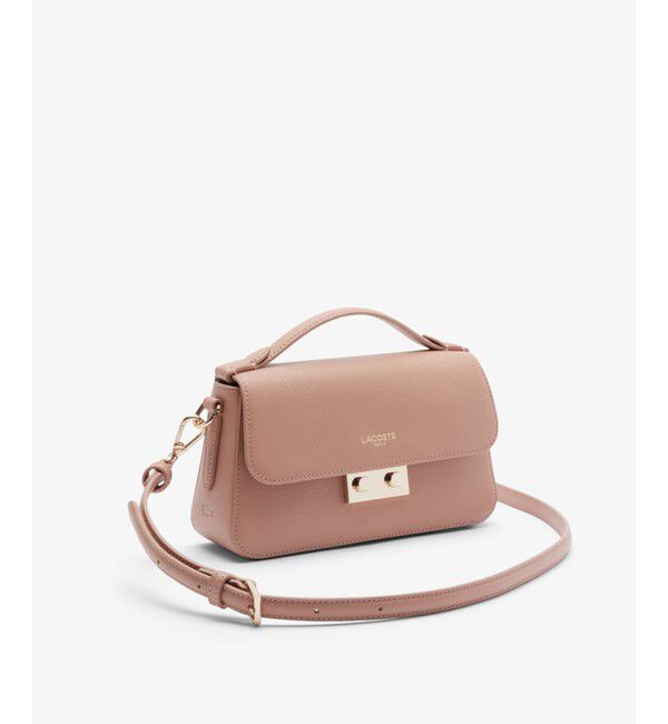 LACOSTE「シャンゼリゼ レザーショルダーバッグ / ハンドバッグ」|ハンドバッグ|
