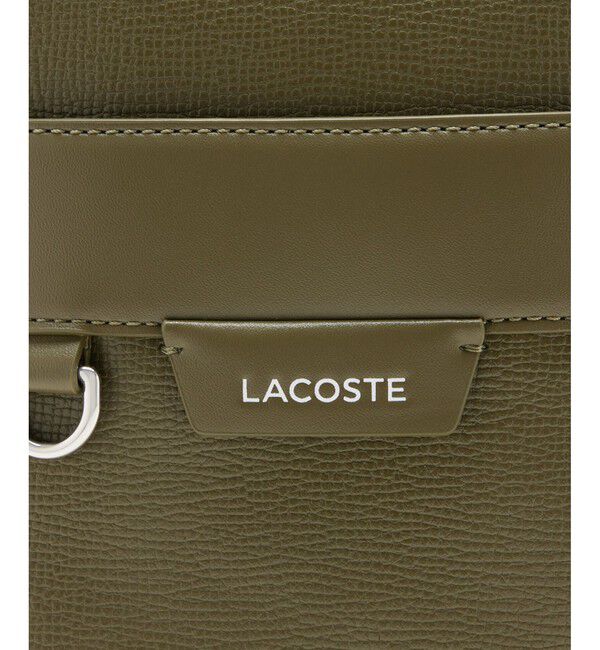 LACOSTE「オシアン レザーサッチェルバッグ」|ショルダー・メッセンジャー|