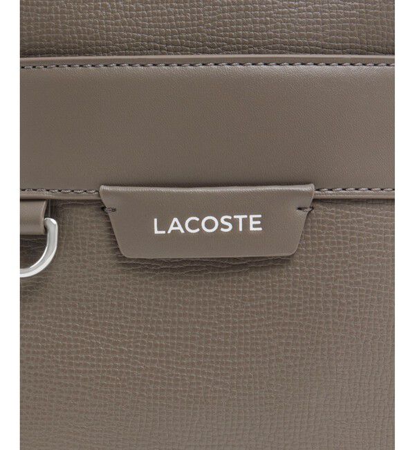 LACOSTE「オシアン レザーサッチェルバッグ」|ショルダー・メッセンジャー|