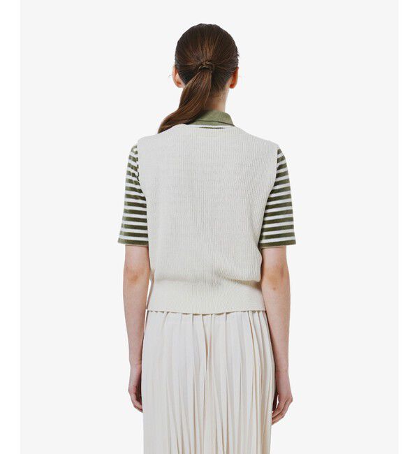 LACOSTE「ジップアップニットベスト」|ベスト・ジレ|