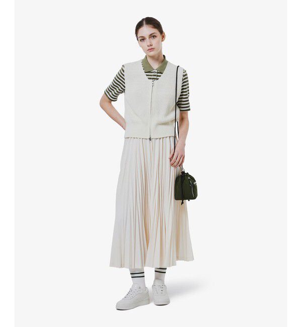 LACOSTE「ジップアップニットベスト」|ベスト・ジレ|