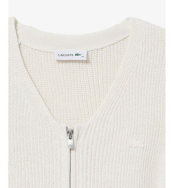 LACOSTE「ジップアップニットベスト」|ベスト・ジレ|