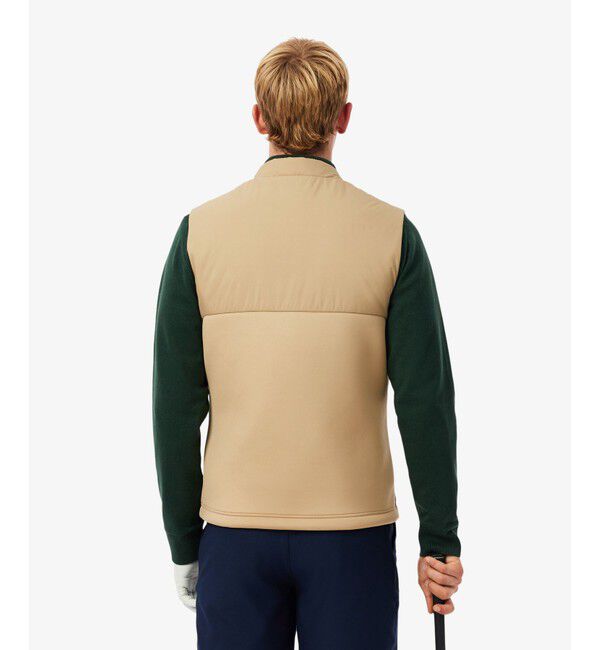 LACOSTE「キルティング切り替え中綿ベスト」|ダウンベスト・ベスト|