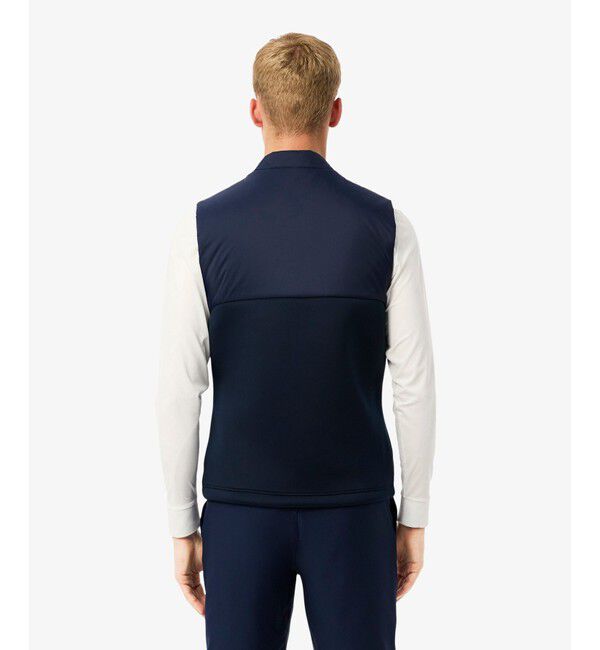 LACOSTE「キルティング切り替え中綿ベスト」|ダウンベスト・ベスト|