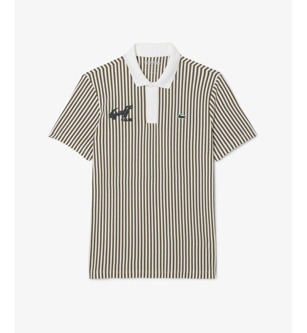LACOSTE「ヒートコントロールストライプポロシャツ」|ポロシャツ|