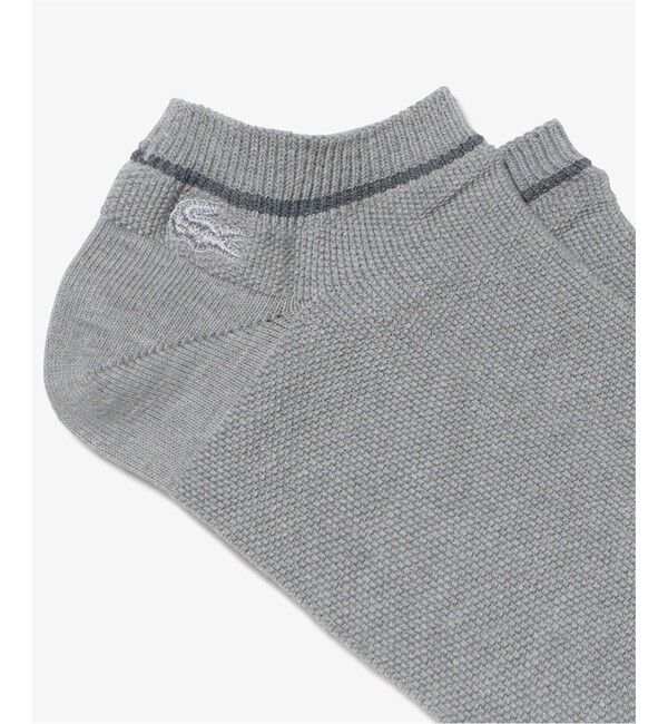 LACOSTE「同色ワニロゴショートソックス」|ソックス|