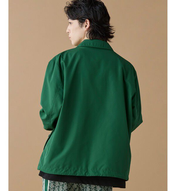 LACOSTE「撥水 リバーシブルコーチジャケット 無地&times;総柄」|ブルゾン・スタジャン|
