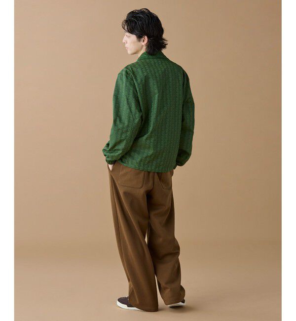 LACOSTE「撥水 リバーシブルコーチジャケット 無地&times;総柄」|ブルゾン・スタジャン|