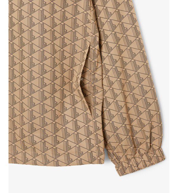 LACOSTE「撥水 リバーシブルコーチジャケット 無地&times;総柄」|ブルゾン・スタジャン|