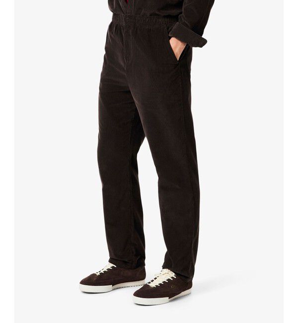 LACOSTE「イージー細畝コーデュロイパンツ」|チノ|ダークブラウン