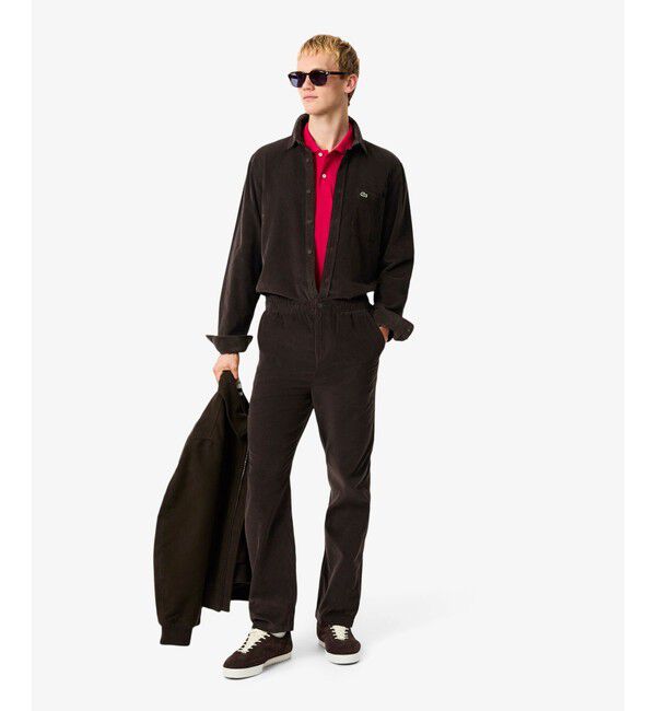 LACOSTE「イージー細畝コーデュロイパンツ」|チノ|