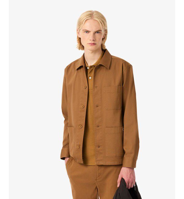 LACOSTE「コーデュロイカバーオールジャケット」|その他|キャメル