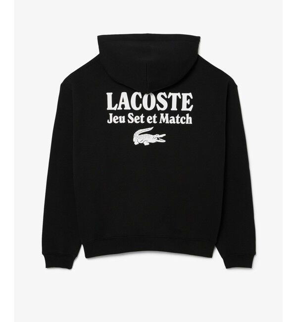 LACOSTE「Jeu Set et Matchバックプリントスウェットフーディー」|パーカー|