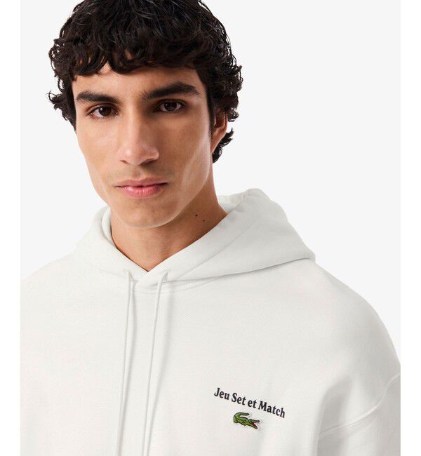 LACOSTE「Jeu Set et Matchバックプリントスウェットフーディー」|パーカー|