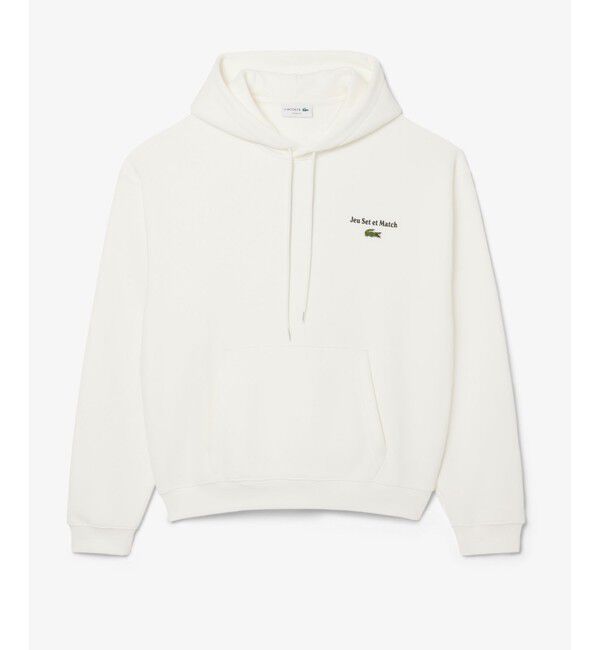 LACOSTE「Jeu Set et Matchバックプリントスウェットフーディー」|パーカー|