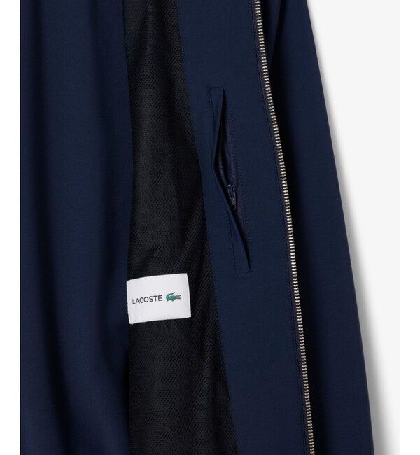 LACOSTE「ウールブレンドフランネルジップジャケット」|ブルゾン・スタジャン|