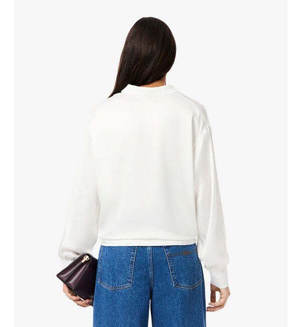 LACOSTE「オーバーサイズサテンポロシャツ」|シャツ・ブラウス|