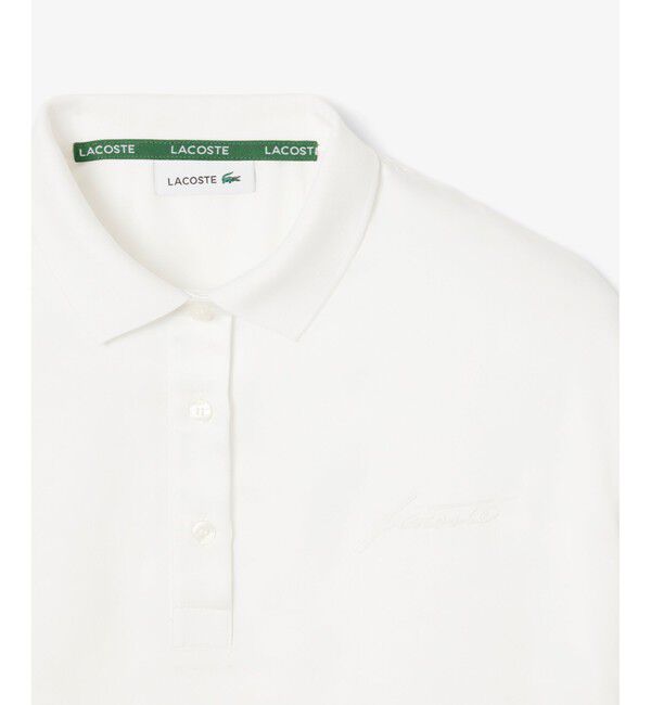 LACOSTE「オーバーサイズサテンポロシャツ」|シャツ・ブラウス|