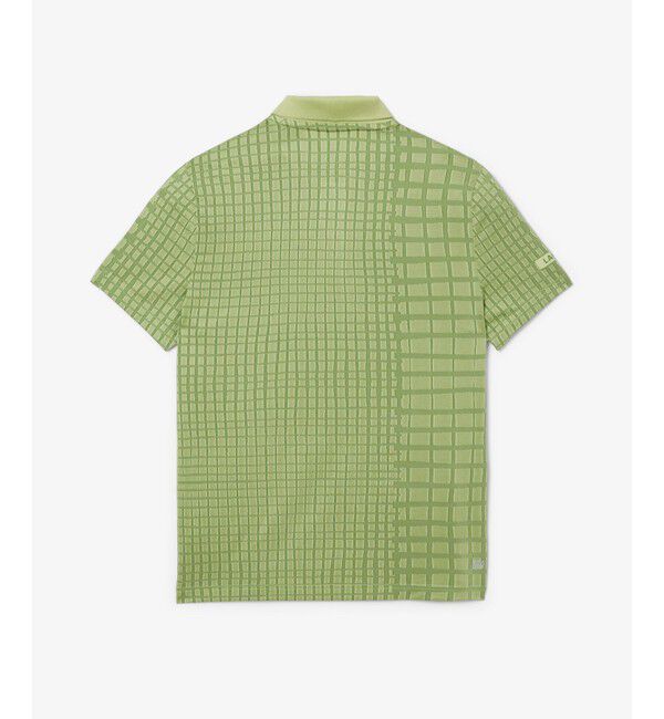 LACOSTE「『ダニール・メドベージェフ』オールオーバーラケットプリントドライポロシャツ」|ポロシャツ|