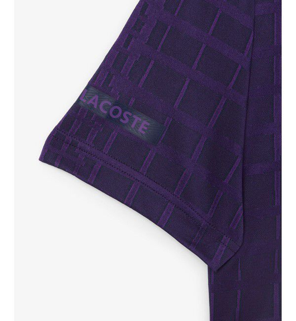 LACOSTE「『ダニール・メドベージェフ』オールオーバーラケットプリントドライポロシャツ」|ポロシャツ|