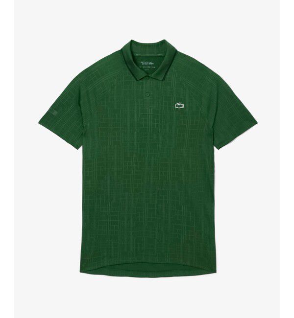 LACOSTE「【EC only】『ノバク・ジョコビッチ』ラケットプリントウルトラドライポロシャツ」|ポロシャツ|グリーン