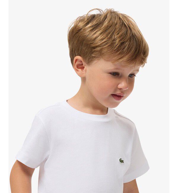 LACOSTE「【EC only】JUNIORベーシックワニロゴパッチ 半袖Tシャツ」|Tシャツ・カットソー|