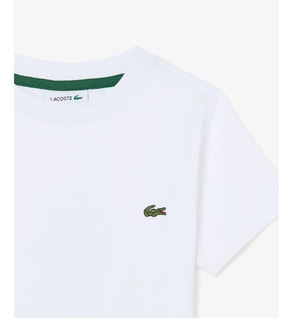 LACOSTE「【EC only】JUNIORベーシックワニロゴパッチ 半袖Tシャツ」|Tシャツ・カットソー|