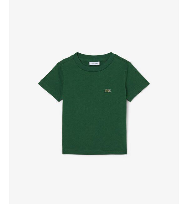 LACOSTE「【EC only】JUNIORベーシックワニロゴパッチ 半袖Tシャツ」|Tシャツ・カットソー|グリーン