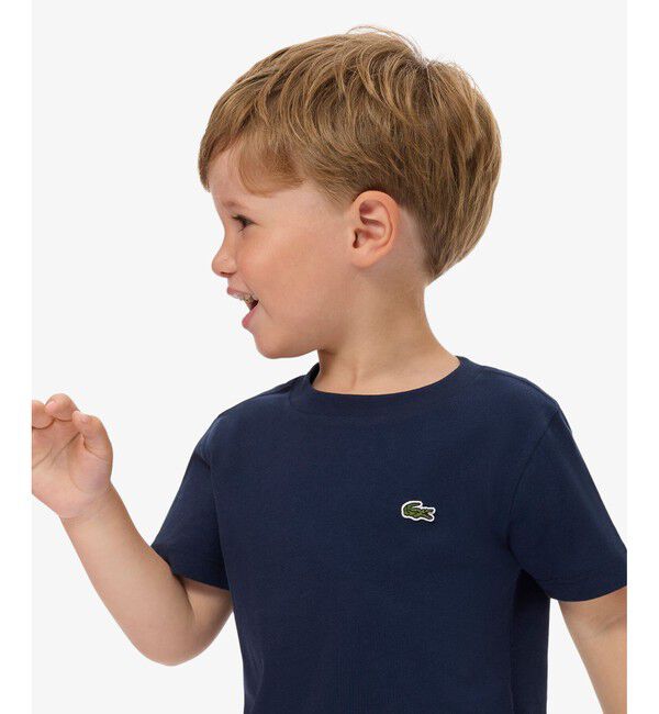 LACOSTE「【EC only】JUNIORベーシックワニロゴパッチ 半袖Tシャツ」|Tシャツ・カットソー|