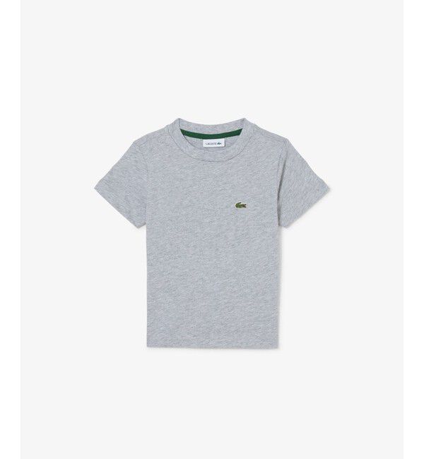 LACOSTE「【EC only】JUNIORベーシックワニロゴパッチ 半袖Tシャツ」|Tシャツ・カットソー|グレー
