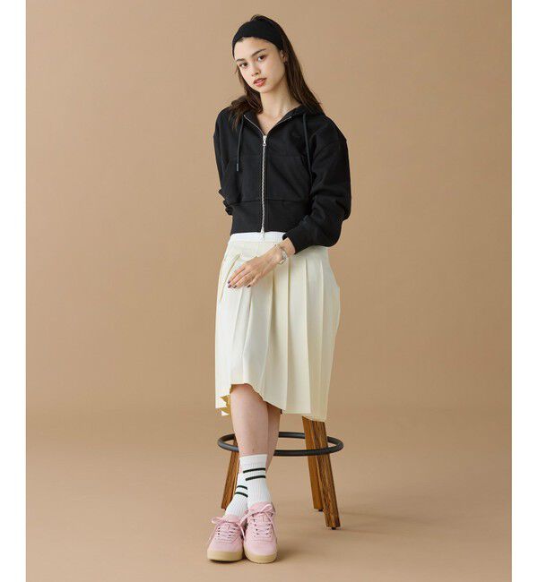 LACOSTE「裏パイルクロップドジップフーディー」|パーカー|