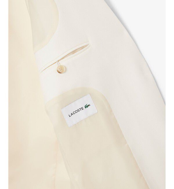 LACOSTE「3パッチポケットツイルブレザー」|テーラードジャケット|
