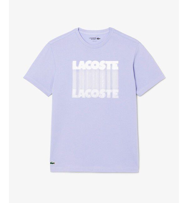 LACOSTE「グラフィカルブランドネームロゴウルトラドライTシャツ」|Tシャツ・カットソー|