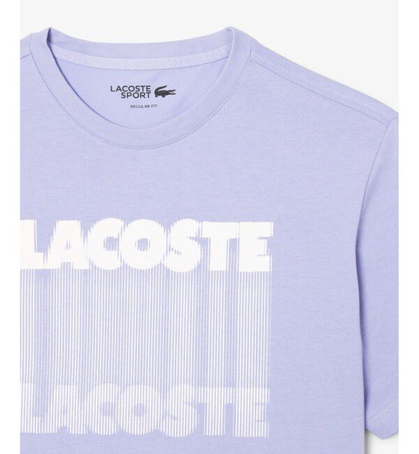 LACOSTE「グラフィカルブランドネームロゴウルトラドライTシャツ」|Tシャツ・カットソー|