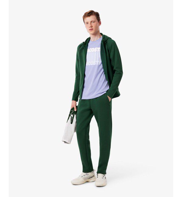 LACOSTE「グラフィカルブランドネームロゴウルトラドライTシャツ」|Tシャツ・カットソー|