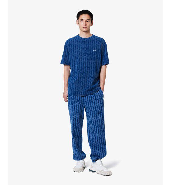 LACOSTE「インディゴスウェットモノグラムトラックパンツ」|その他|
