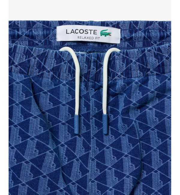 LACOSTE「インディゴスウェットモノグラムトラックパンツ」|その他|