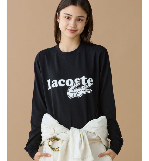 LACOSTE「【オンライン限定】LACOSTE 鹿の子オーバーサイズプリント ロングスリーブTシャツ」|Tシャツ・カットソー|