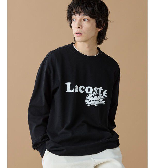 LACOSTE「【オンライン限定】LACOSTE 鹿の子オーバーサイズプリント ロングスリーブTシャツ」|Tシャツ・カットソー|