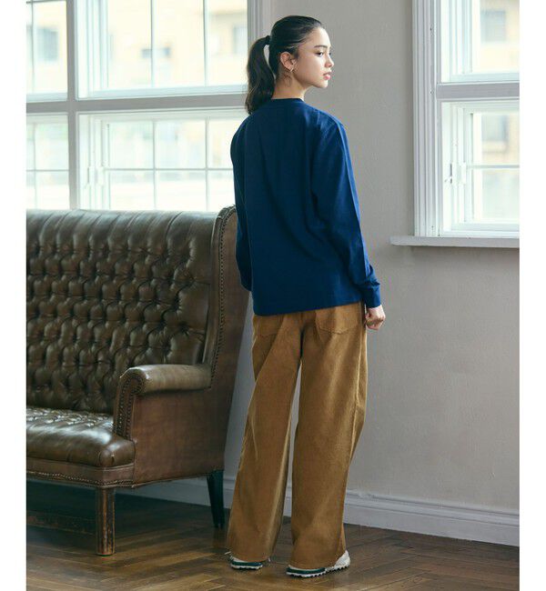 LACOSTE「【オンライン限定】LACOSTE 鹿の子オーバーサイズプリント ロングスリーブTシャツ」|Tシャツ・カットソー|